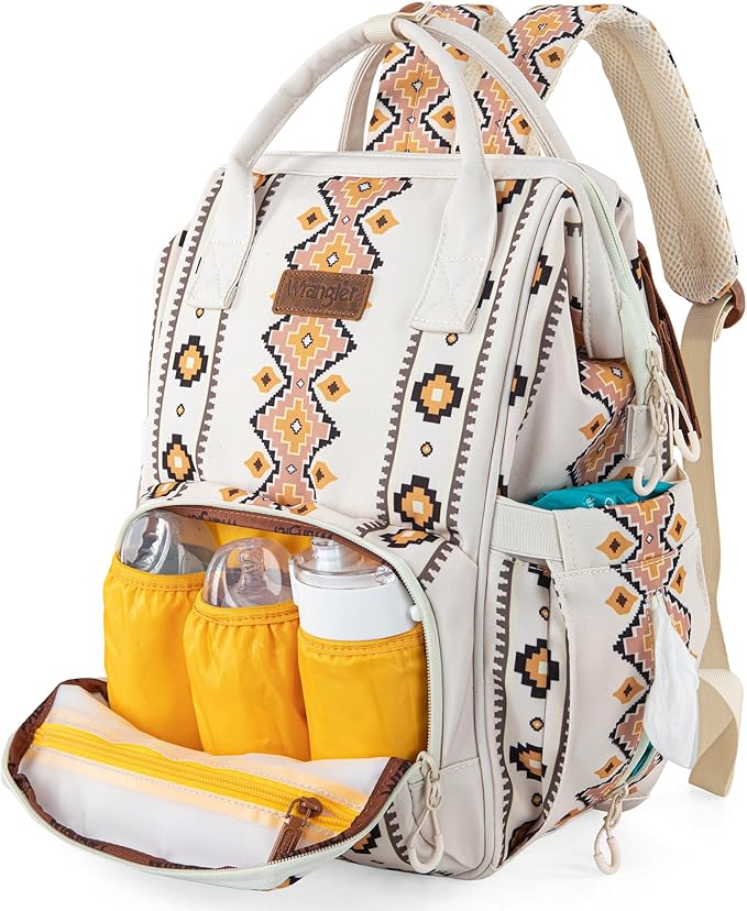 Montana West Wrangler Callie Diaper Bag Backpack with Stroller Straps Multifunction Baby Travel Bag WG2204-9110TN