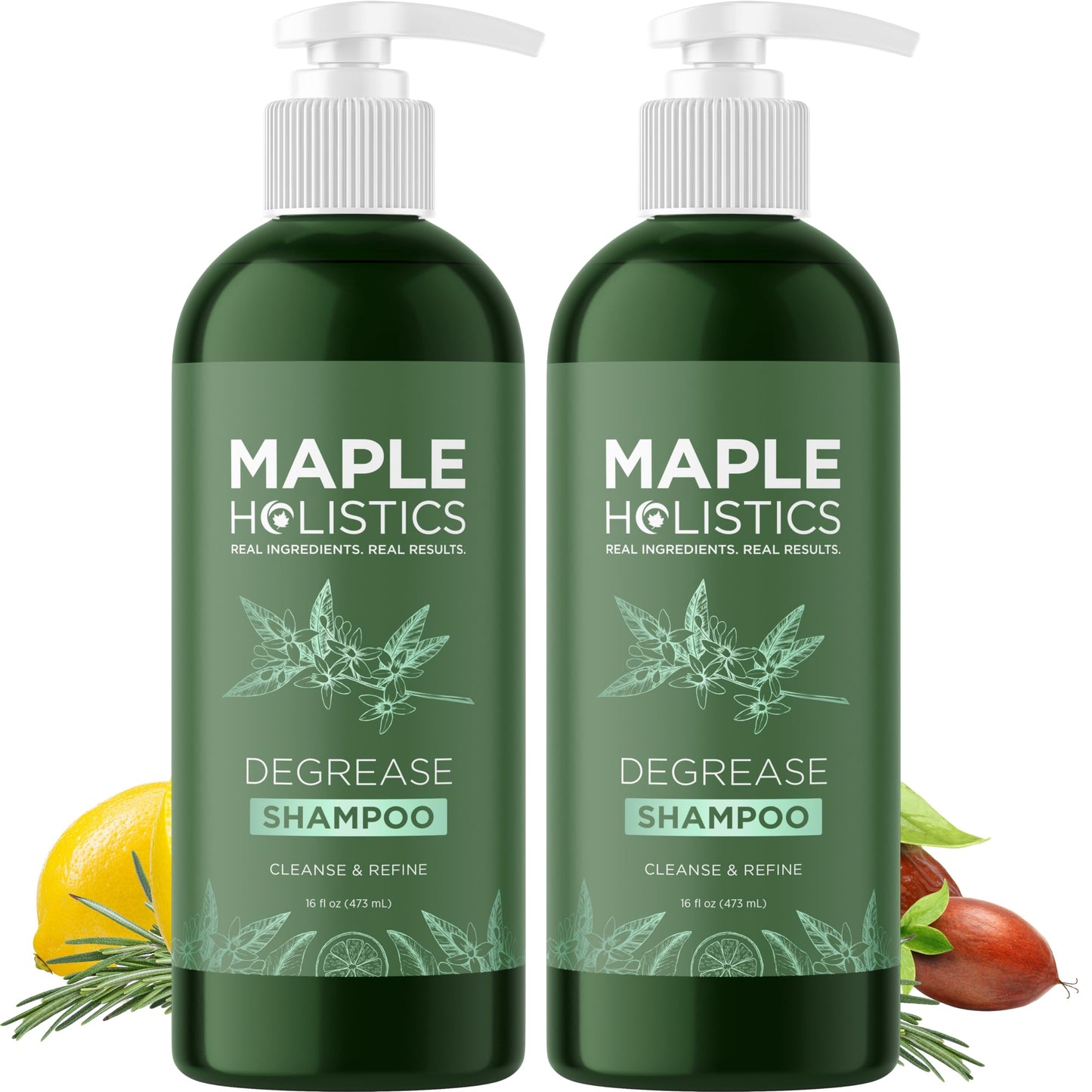 Clarifying Shampoo for Oily Hair and Scalp - Deep Cleansing Shampoo Build Up Remover with Rosemary Oil - Degrease Shampoo for Gr