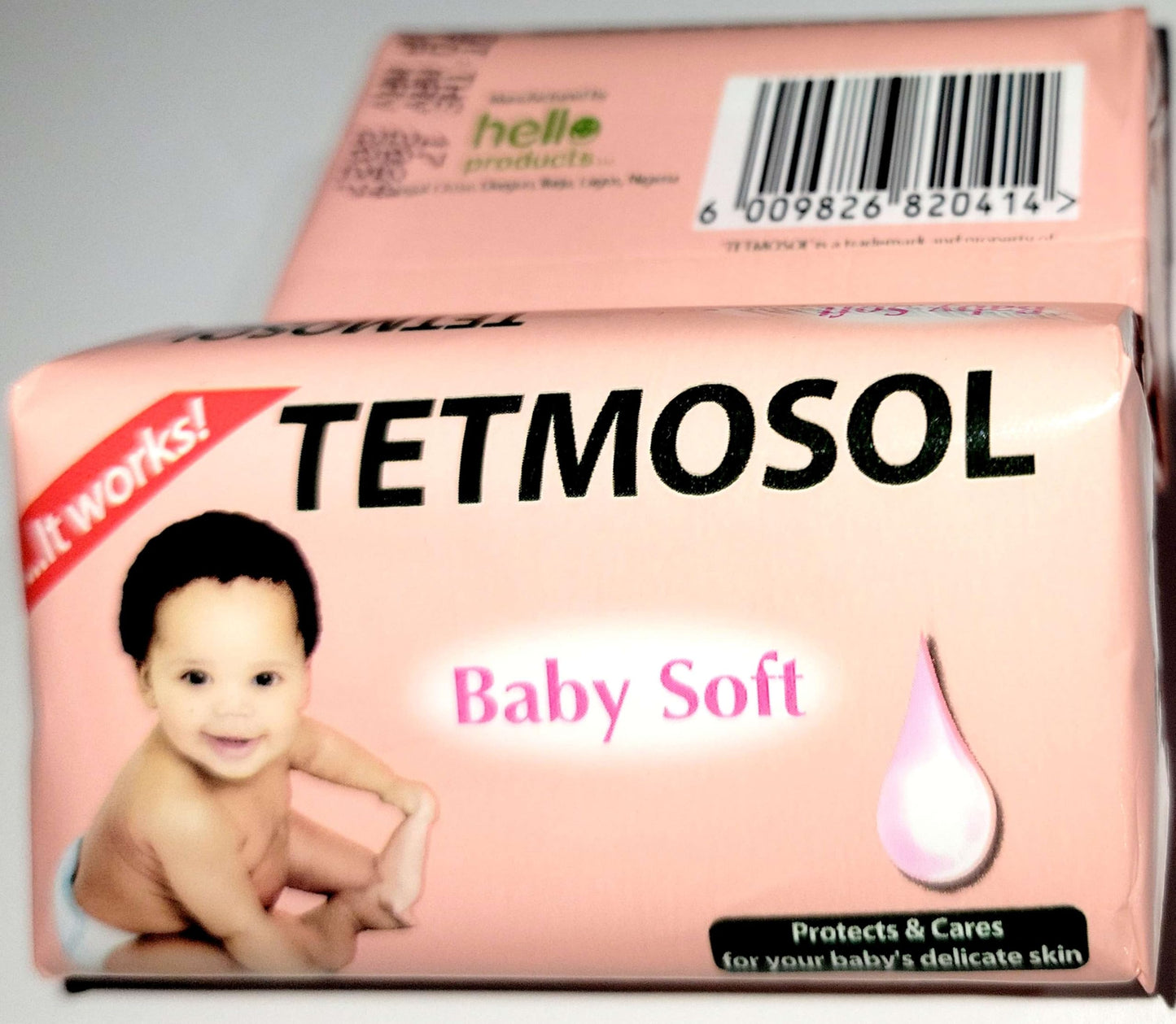 Tetmosol Baby Soft Soap, Gentle Skin Care, 2 Piece