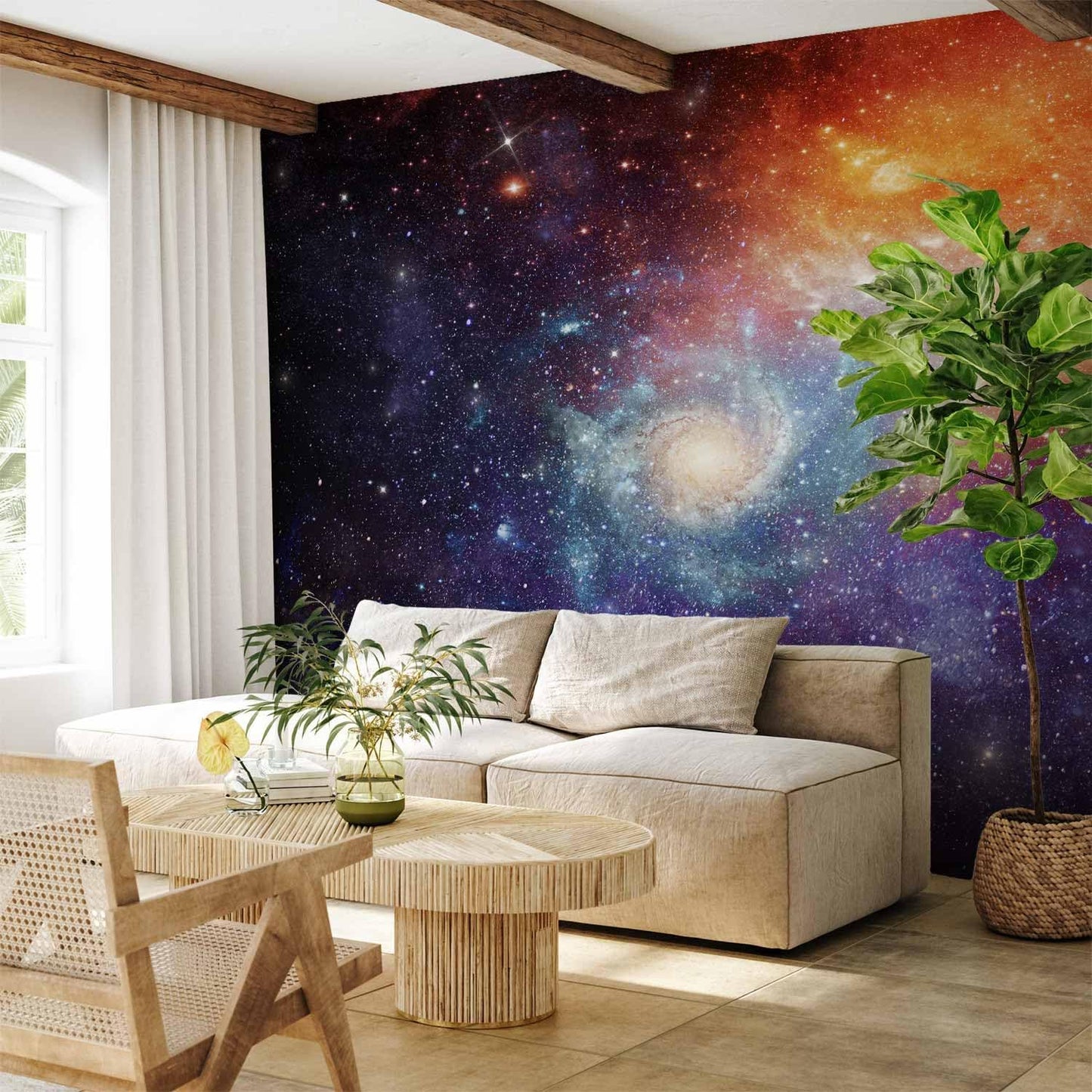 artgeist Wall Mural Cosmos Galaxy 98x69 in - XXL Non-Woven Wallpaper Fleece Wall Decor Photo Print Picture Image Design Home f-C-0101-a-a