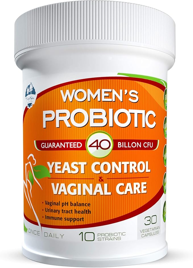 Probiotics for Women, 40 Billion CFU, 10 Strains for Yeast Control, Vaginal and Urinary Tract Health, Non Refrigerated Daily Probiotic Supplement