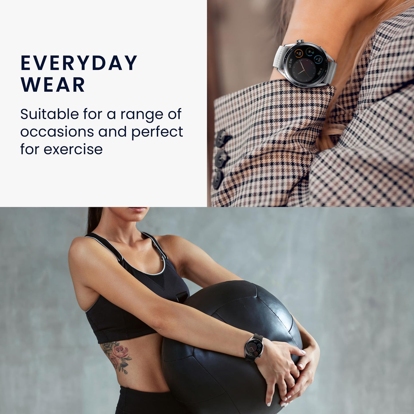 Kwmobile Nylon Smartwatch Strap Compatible With Fitbit Ace Lte Kids Watch Strap - 2X Fitness Tracker Replacement Wristband With