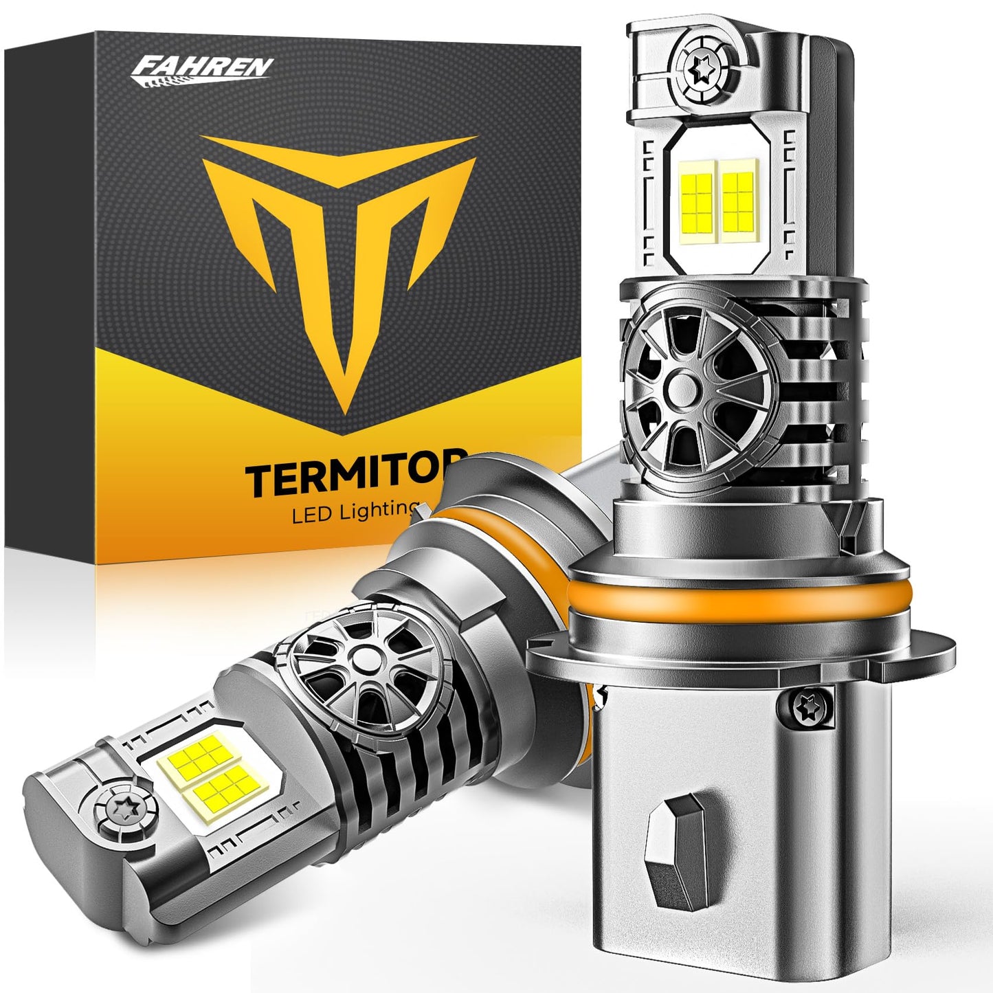 Termitor Latest & Brightest 9004 Hb1 Light Bulbs  44 000Lm 10X Super Brighter  1:1 Halogen Size  60000+ Hrs Ultra-Long Lifespan  6500K Cool White Fog Light Bulbs  Plug And Play  Pack Of 2