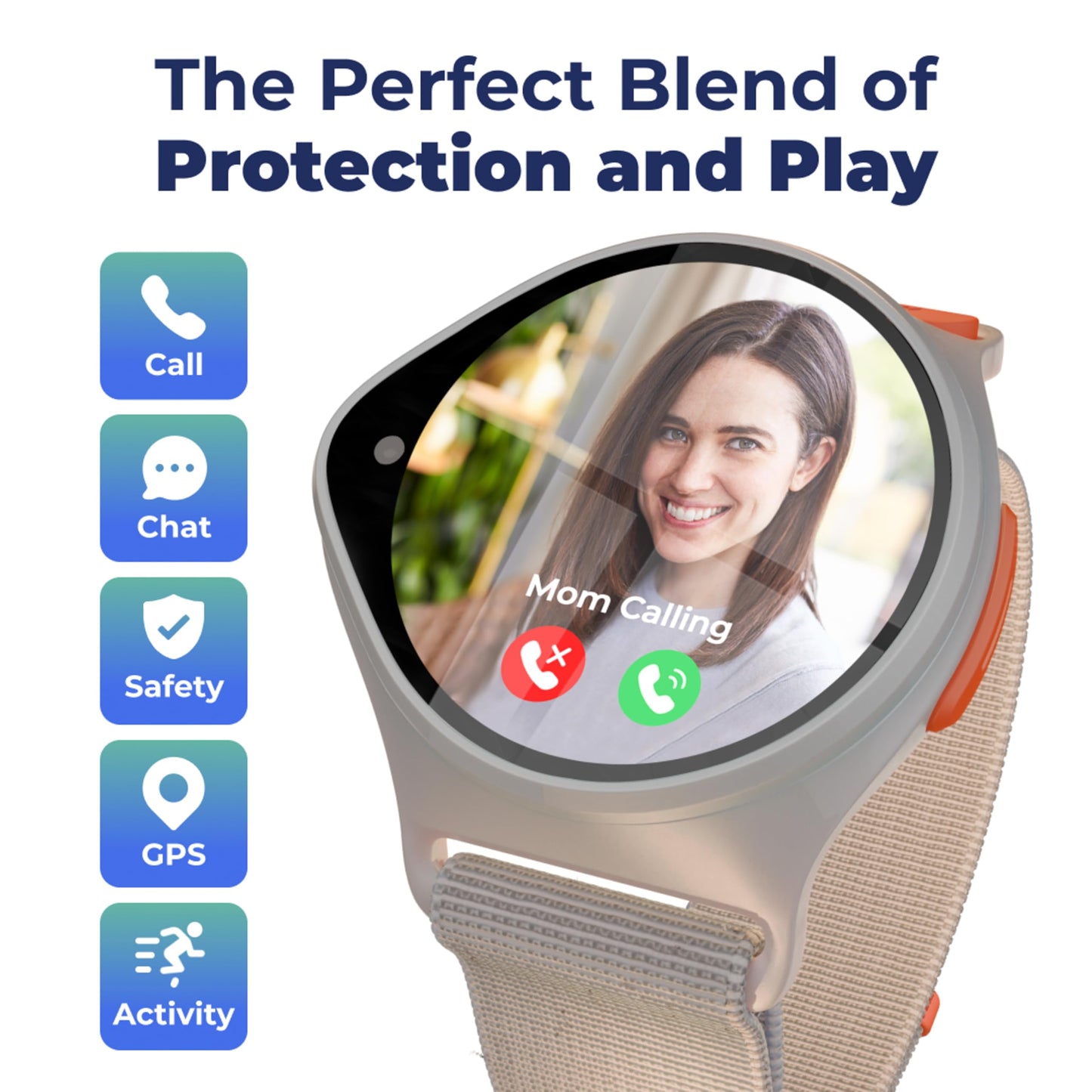 Nickwatch By Nickelodeon Gps Tracking Smartwatch With App, Chat & Call, Durable, Sos Call, Motion Games, Step Counter, School Mo