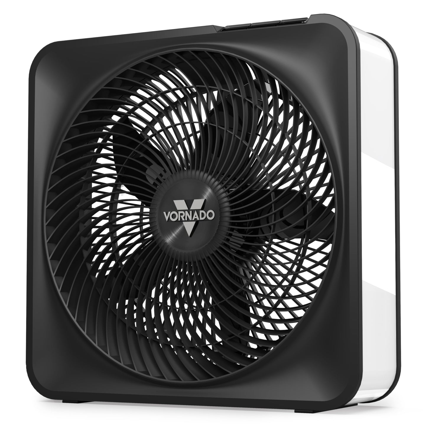 Vornado Model 80 High Velocity Electric Box Fan with Removable Grille, 5 Speed Settings, Powerful Airflow, Whole Room Air Circul