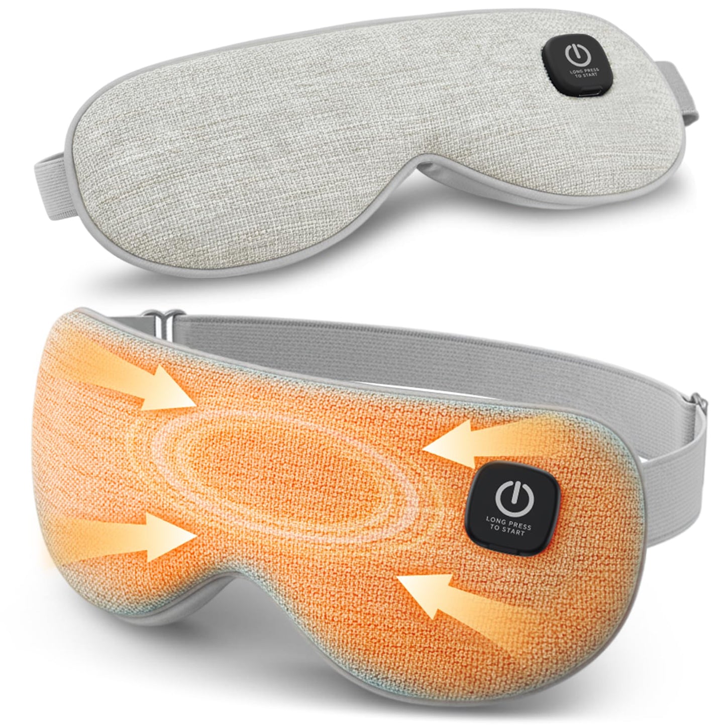 Heated Eye Mask - Cordless Eye Mask for Dry Eyes, Eye Relief, Improved Sleep, 4 Temperature, Washable Eye Heating Pad for Travel and with Replaceable Shell, Gifts for Women