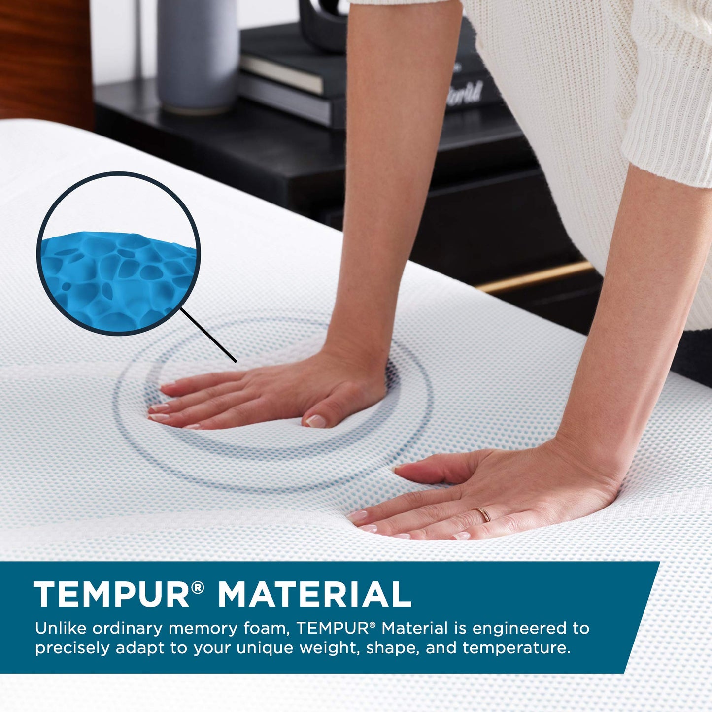 Tempur-Pedic Sleep Mask, One Size, Navy, 1 Count (Pack of 1)