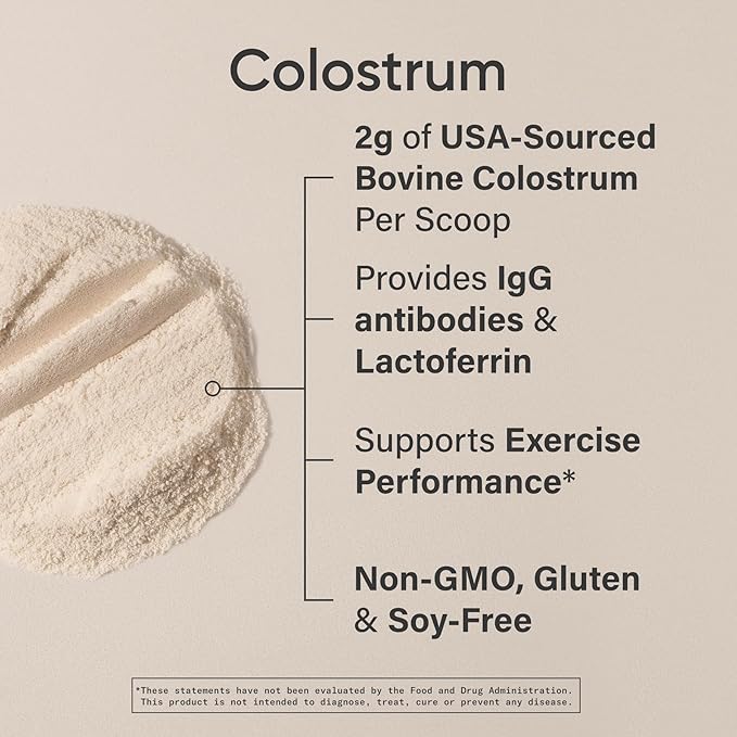 Sports Research® Colostrum Powder – No Fillers Easy to Mix – Formulated to Support Workout Performance, Immunity & Gut Health w/Antibodies, Non-GMO & Gluten Free - 75 Servings Unflavored