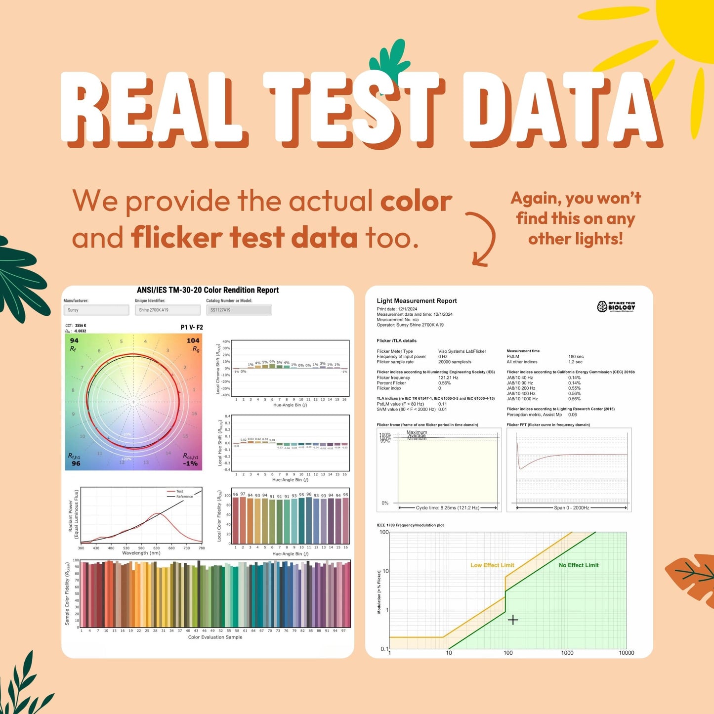 sunsy Shine - The Full-Spectrum Truly Flicker-Free Sunlight Bulb for Humans - Boosts Energy, Mood, and Circadian Rhythm for Better Health - Near Perfect CRI - US-Based Company