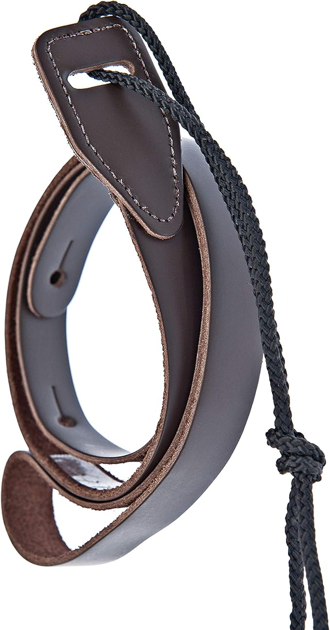 D'Addario Accessories Leather Mandolin Strap - Mandolin Accessories - Cradle Style - Brown