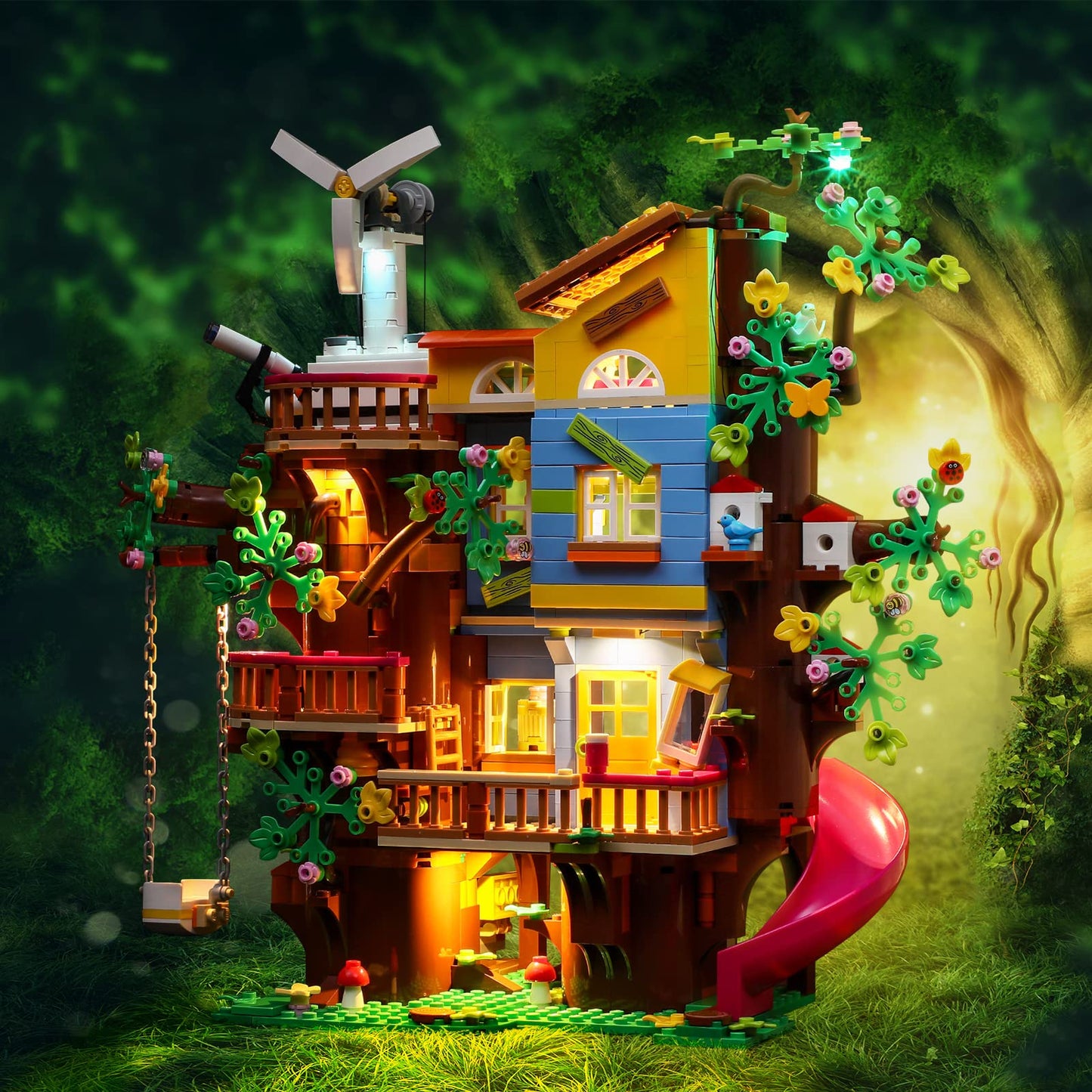 LIGHTAILING Led Light Kit for Lego 41703 Friends Friendship Tree House Model - Not Included