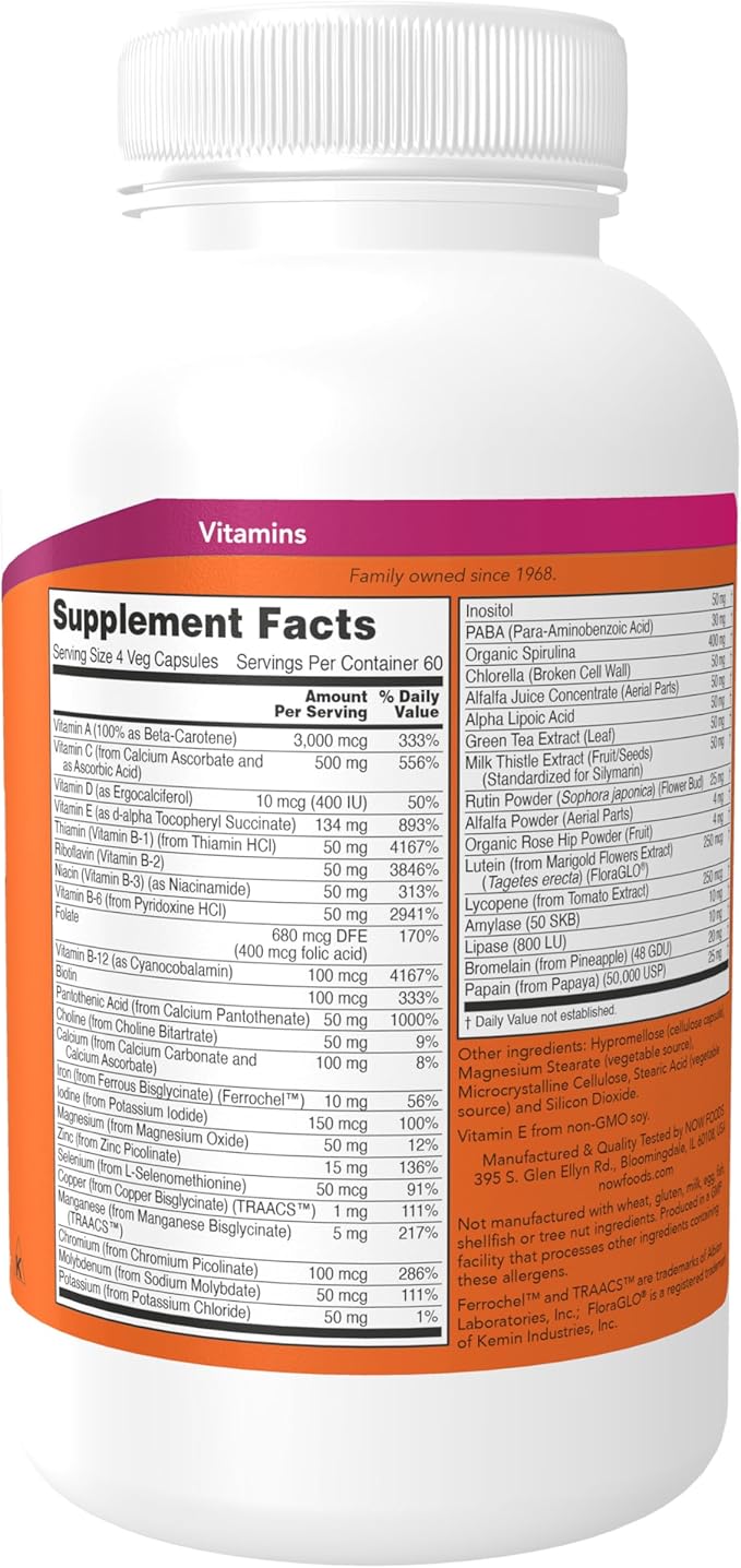 NOW Supplements, Special Two with Green Superfoods & Herbal Extracts, 240 Veg Capsules