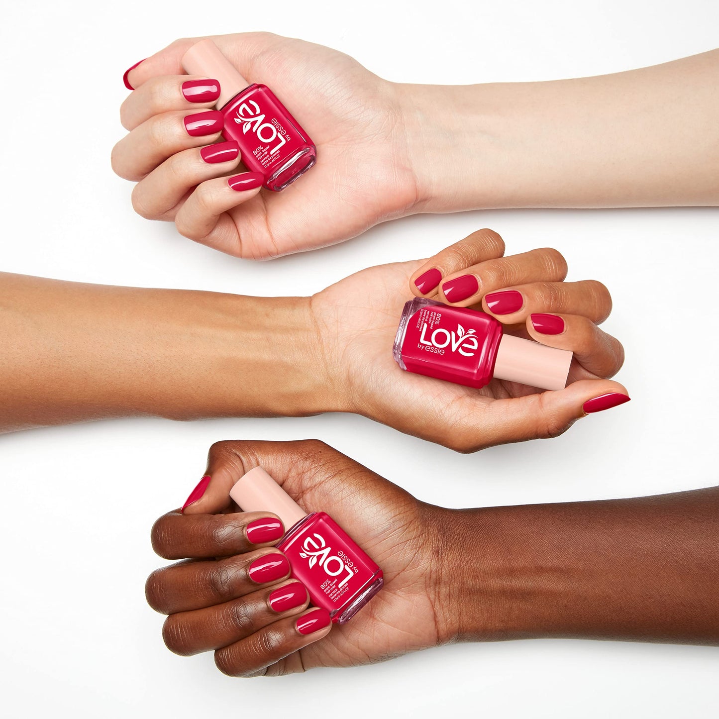 LOVE by essie Nail Polish, 80% Plant-based, Salon-Quality, Vegan, Ruby Red, I Am The Spark, 0.46 Fl Oz