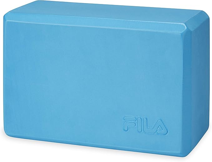 FILA Accessories Yoga Block - EVA Foam Blocks for Support, Balance & Stability | Yoga, Pilates, Barre, Stretching, Meditation
