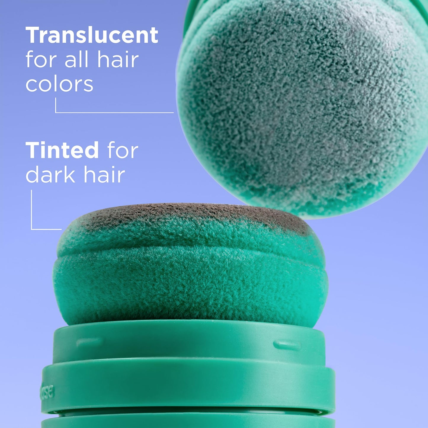 Briogeo Style & Treat Dry Shampoo Puff - Tinted for Dark Hair - Mattifying Dry Shampoo Powder - Non-Aerosol, Talc Free, Benzene