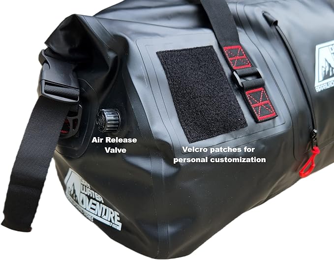 Waterproof Duffel Bag, Marine Grade (60 Liter/15.8 Gallon, Appalachian Series, Black)