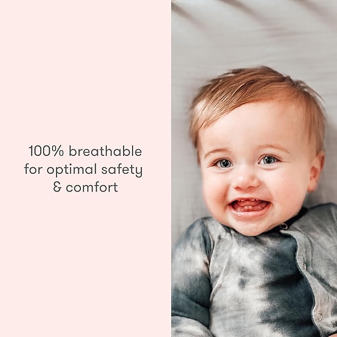 Newton Baby Fitted Single Layer Crib Sheet (2-Pack) - Ultra Breathable and Soft, Organic Cotton, Fits All Standard Cribs, Oatmeal