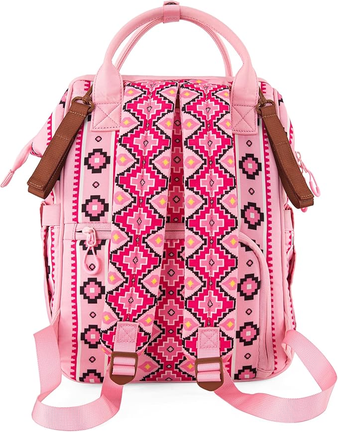 Montana West Wrangler Callie Diaper Bag Backpack with Stroller Straps Multifunction Baby Travel Bag WG2204-9110PK