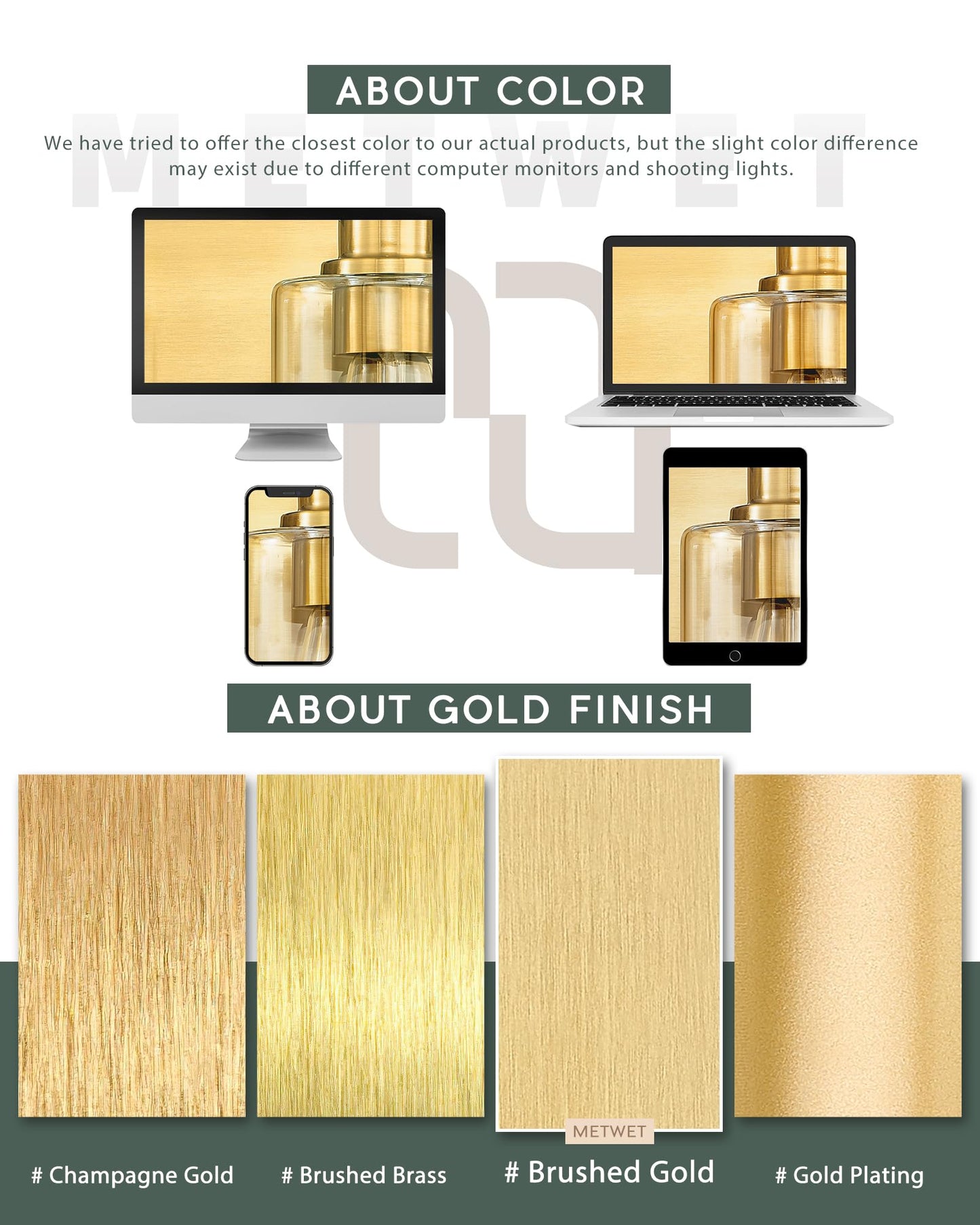 Metwet 5-Light Bathroom Light Fixtures  30 Inch Brushed Gold Vanity Light With Cylinder Clear Glass Shade  Modern Vanity Lighting Fixtures Over Mirror  Vl143-Bg-5