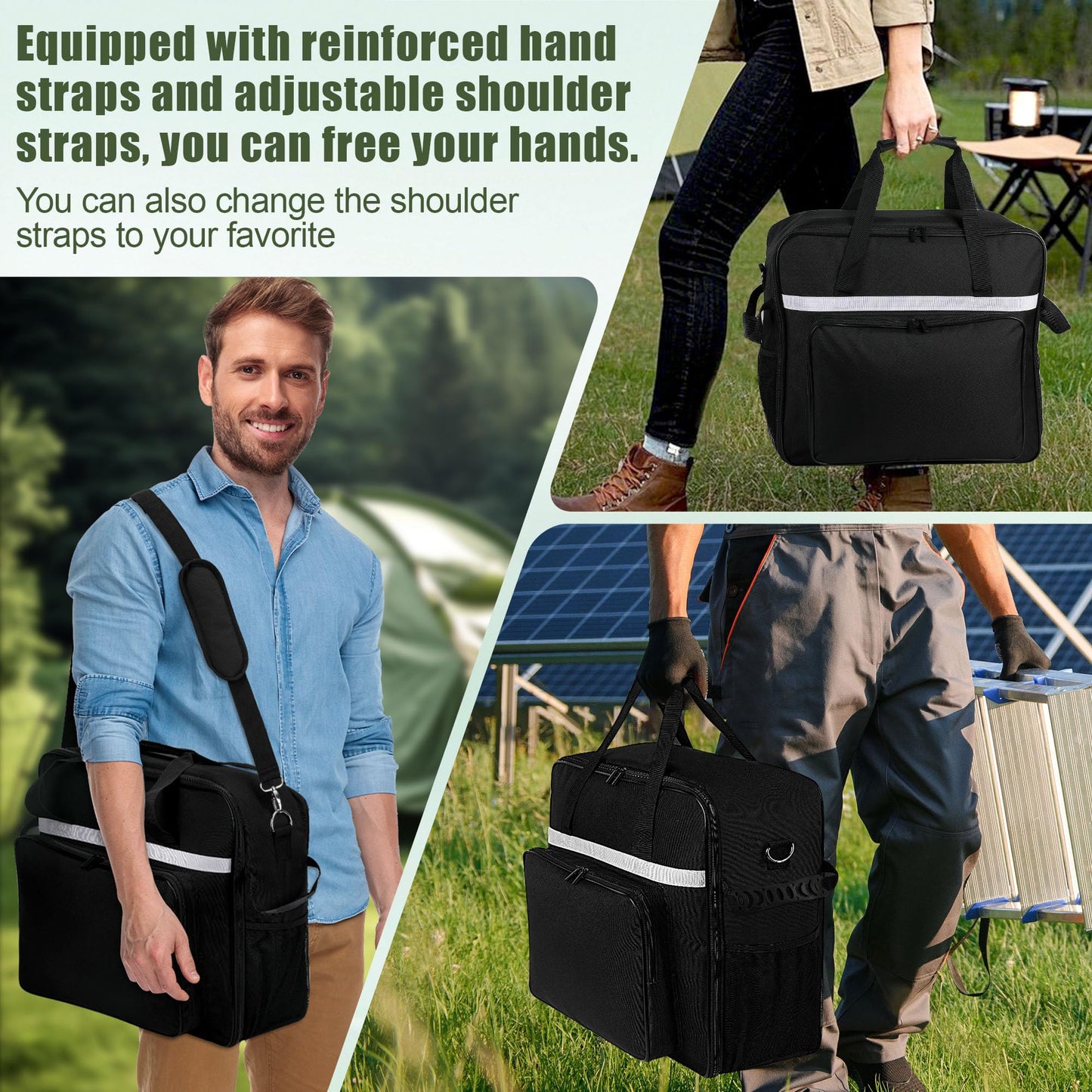 Buseeau Carrying Bag for Ninja SLUSHi Slushie Machine FS301, Waterproof Portable Outdoor Frozen Drink Maker Travel Bag, Frozen Drink Maker Bag with Front-Opening Design and Large Accessory Pocket
