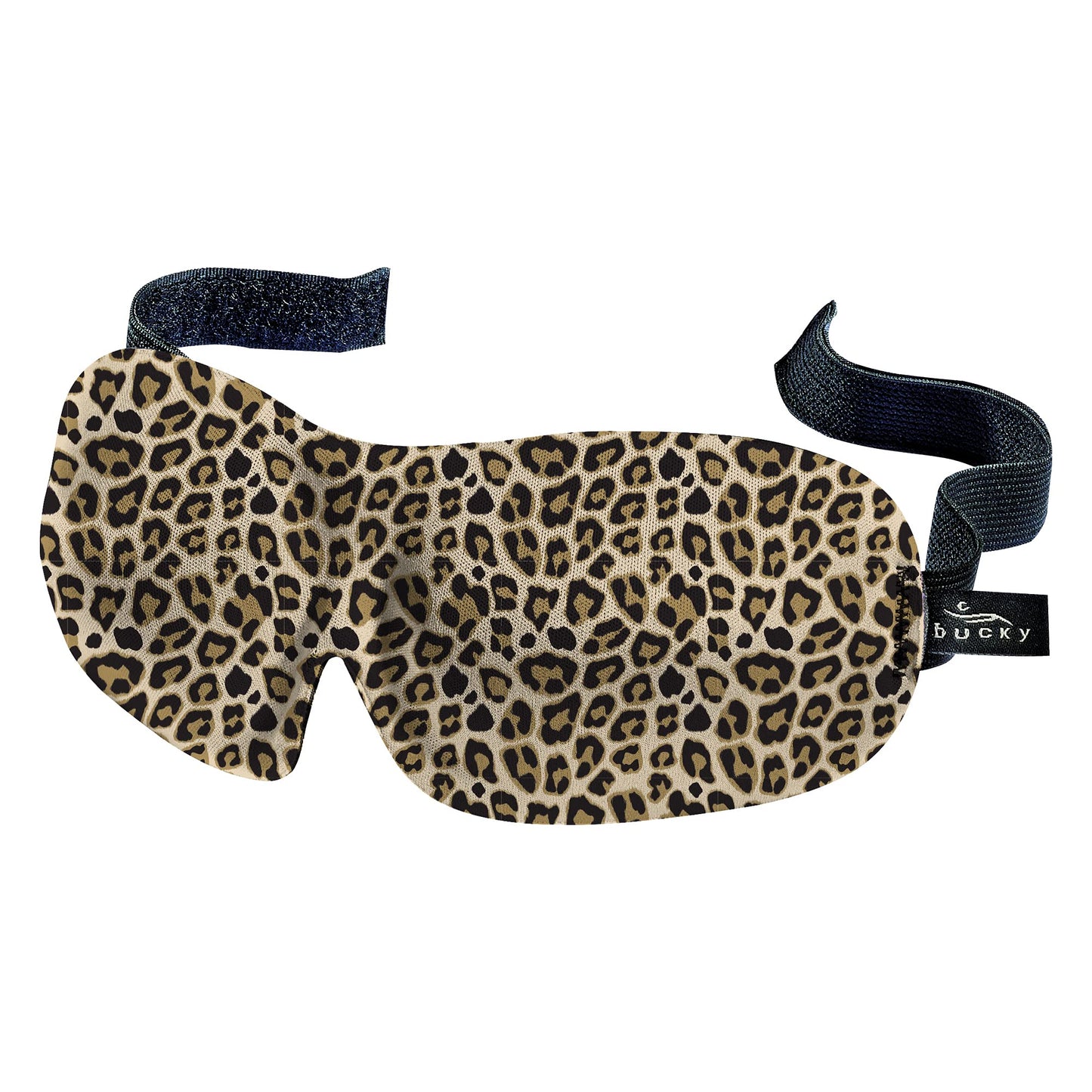 Bucky 40 Blinks No Pressure Printed Eye Mask for Travel & Sleep, Leopard, One Size