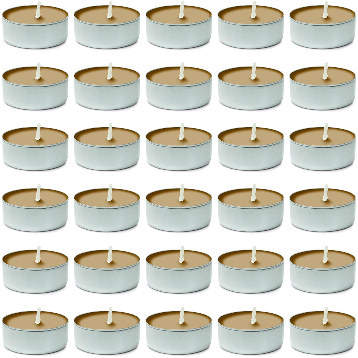 DecorRack Tealight Candles Vanilla Scented 30 Pack Synthetic Wax Model 96015