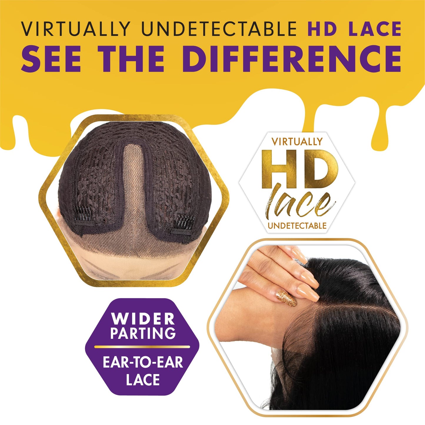 Sensationnel Butta Lace Wigs - Unit 32 Extra Wide 5 Inch Deep Parting Synthetic Preplucked Hairline Glueless Lacefront (CH27)