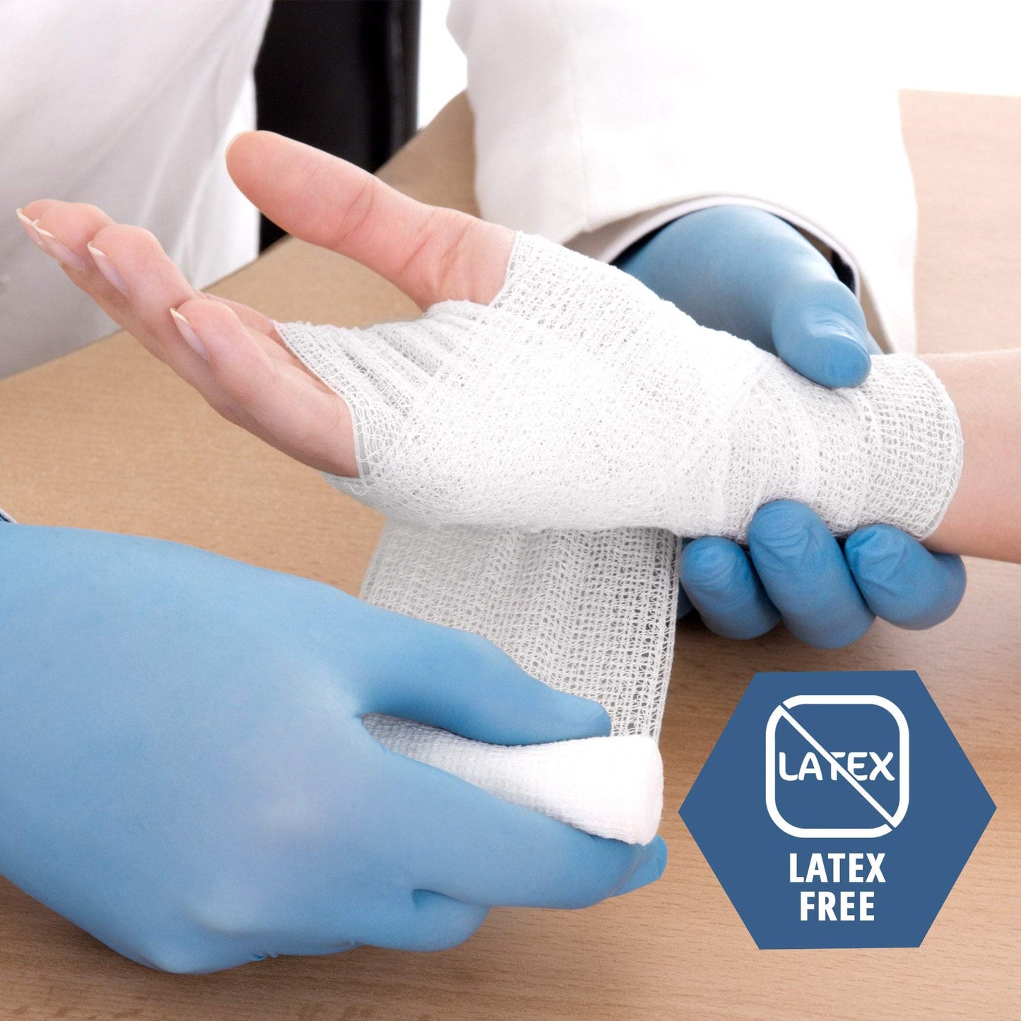MED PRIDE 2 in Conforming Stretch Gauze Bandage Sterile Latex-Free Non-Adherent First Aid Wound Care Rolls (2x147.6 Inch (Pack of 12))