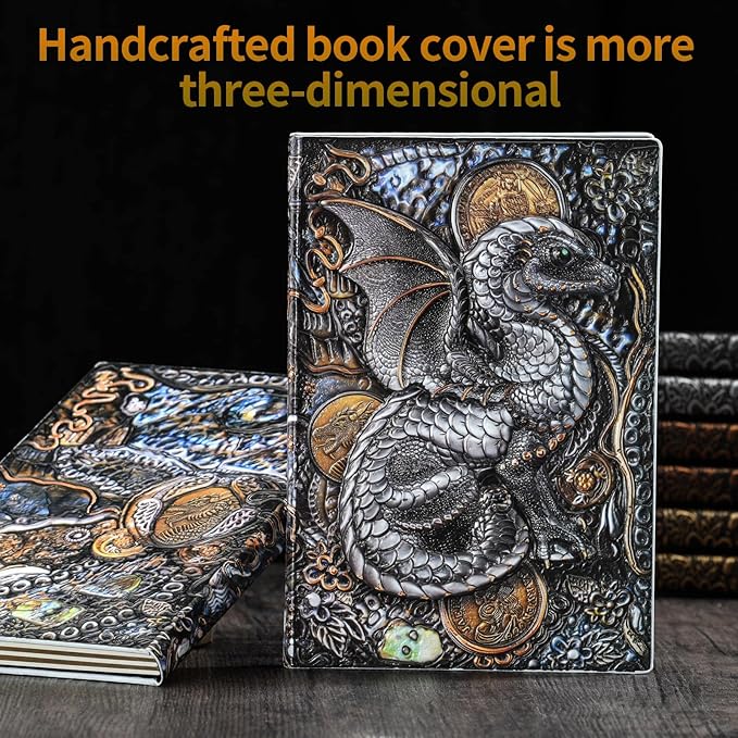Folding Book Lamp Dragon Night Light, Portable Bedside Light (3 Colors) - Gift for Book Lovers