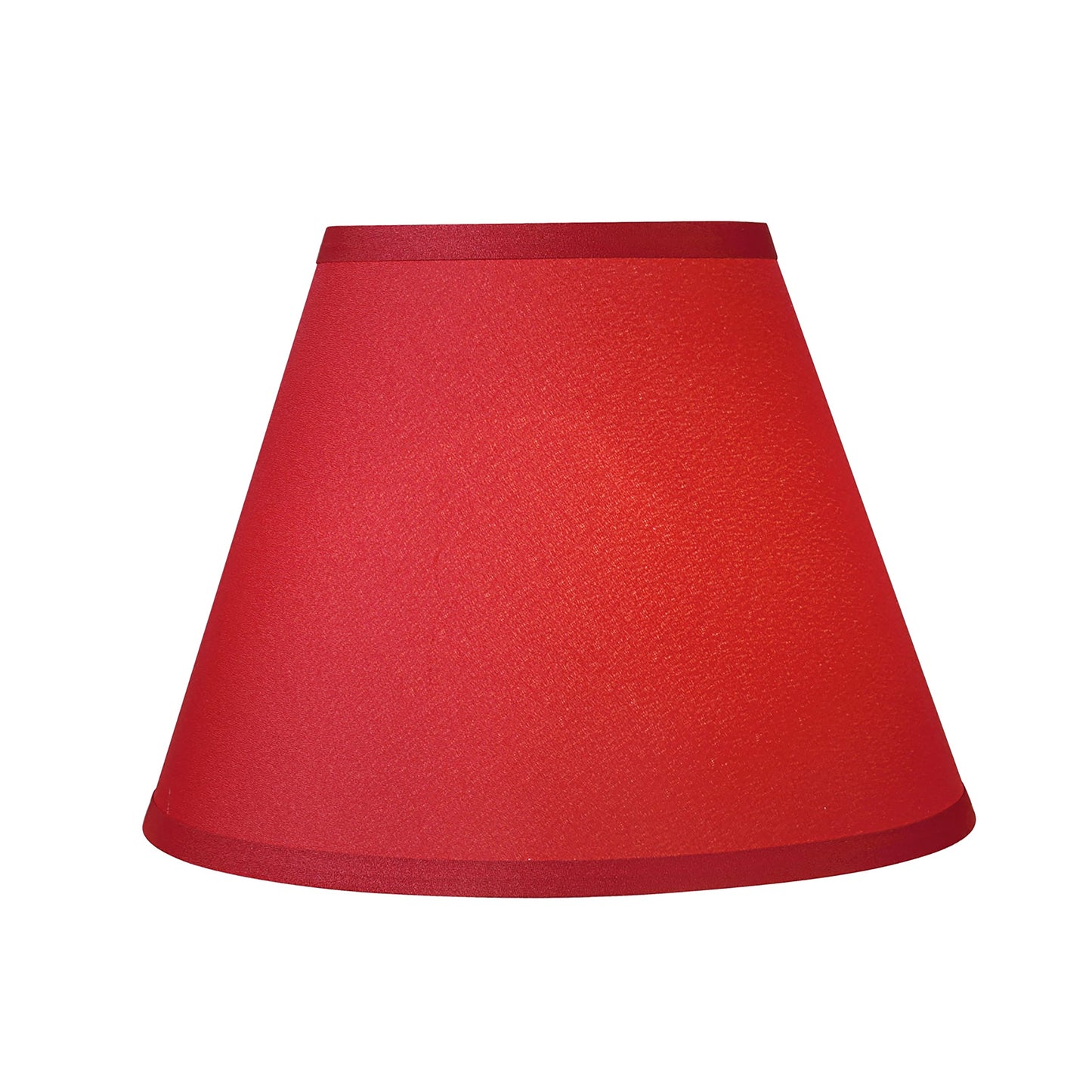 Aspen Creative Empire Uno Lamp Shade, 5 Top X 9 Bottom X 7 Slant Height, Red Fabric, Model 58904A