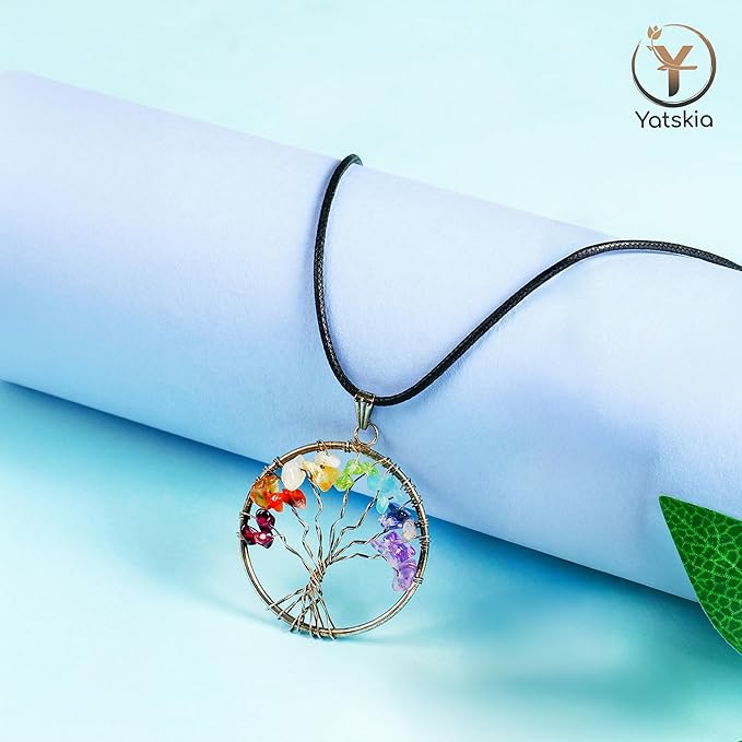 YATSKIA Carnelian Crystal Tree of Life - Bonsai Tree - Feng Shui Home Decor - Crystal Stones - Home Office Decor - Crystals Gifts for Women