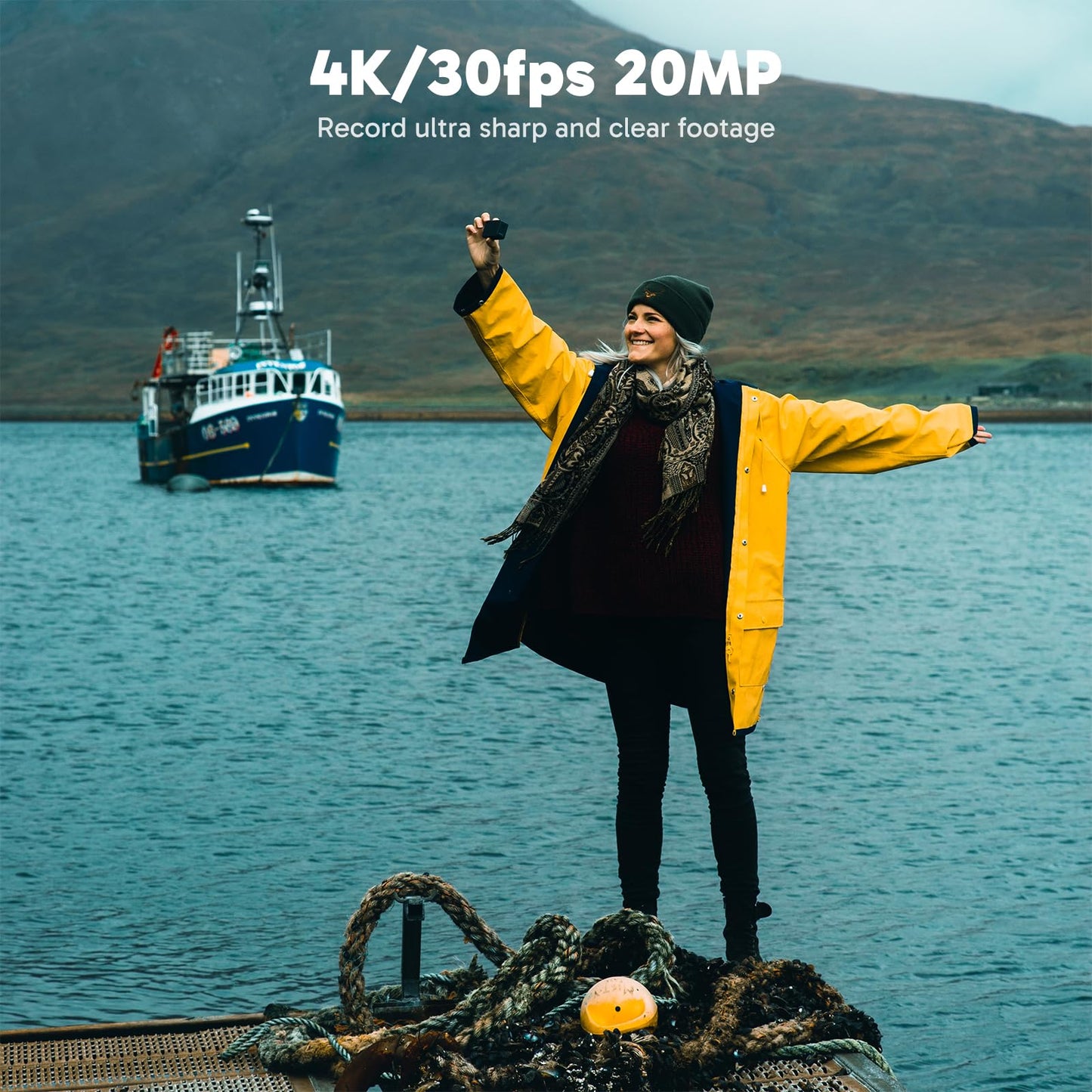 Akaso Ek7000 Pro 4K30Fps Action Camera With 256Gb Microsdxc U3 Card Accessories Kit Bundle, 20Mp Ultra Hd 131Ft Waterproof Under