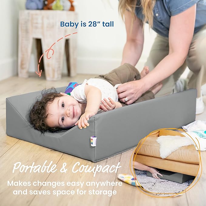 ECR4Kids SoftZone Baby Changing Pad, Baby Essentials, Grey