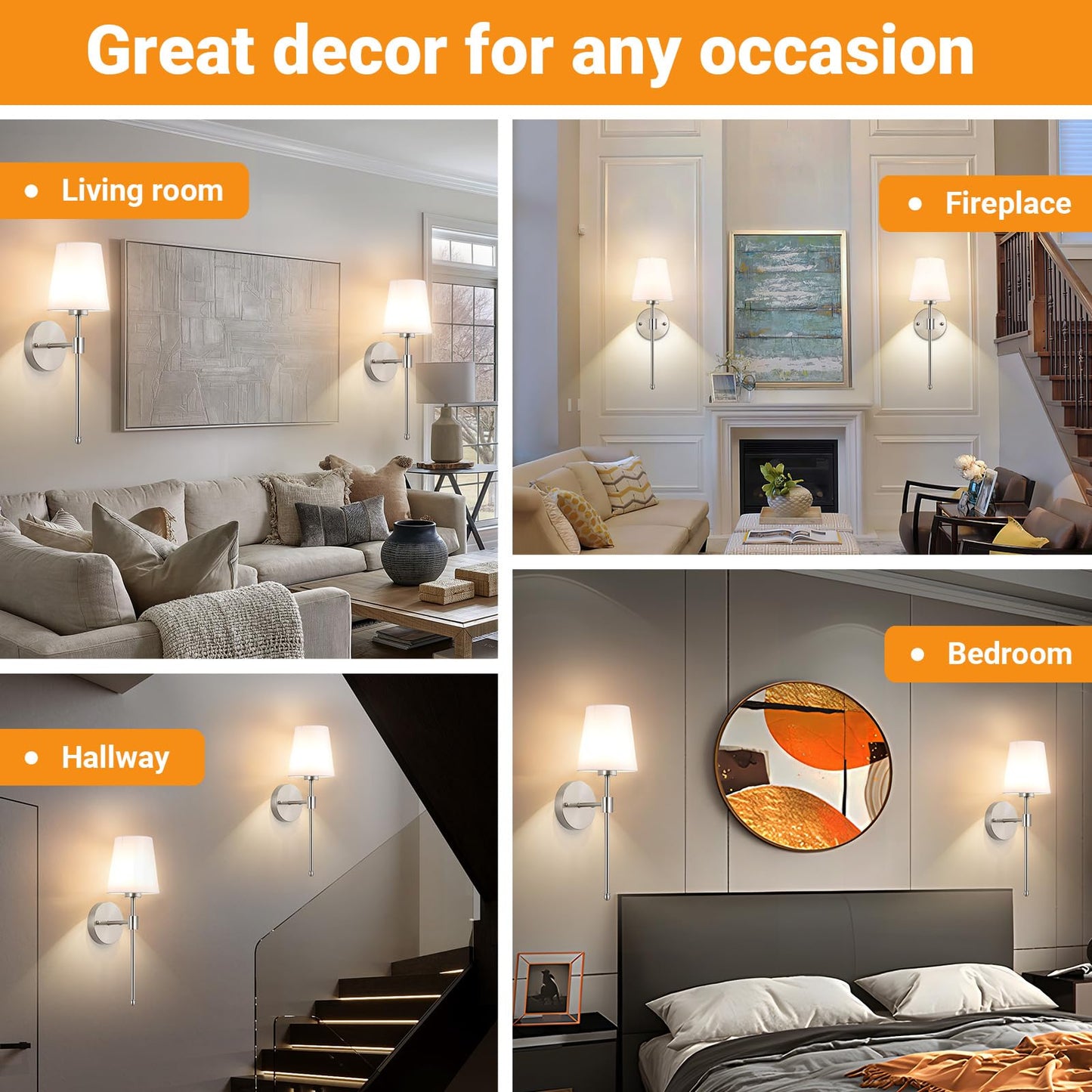 Battery Operated Wall Sconces Set Of 2  Wireless Battery Wall Light With 10000Mah Rgb Rechargeable Magnetic Bulb  Rechargeable Wall Sconce With Remote Control For Bedroom  No Electrician Required