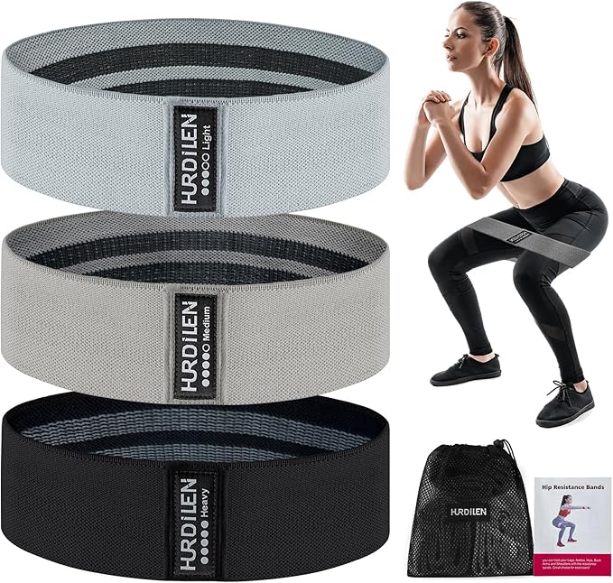 Resistance Bands for Working Out, Exercise Workout Bands for Women & Men, 3 Levels Elastic Stretch Bands for Exercise with...