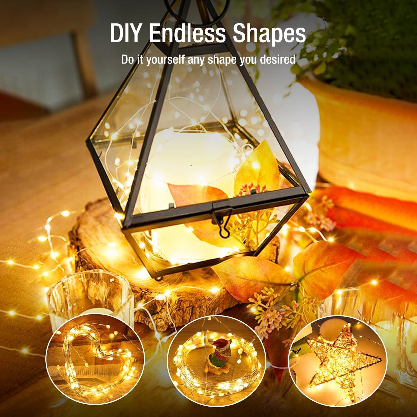 Fairdeer 6 Pack Battery Operated Fairy Lights - 20 Led Twinkle Lights, 7Ft, Warm White, Waterproof For Diy Party & Wedding Decor