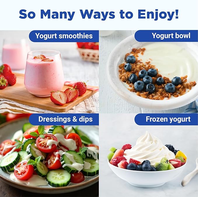 Ultimate Probiotic Yogurt Maker w/Adjustable Temperature & Time Control - Make Trillions of Live Probiotics - Best 2025 Men & Womens Christmas Gifts for Family & Friends - ULTIMATE LIFETIME WARRANTY