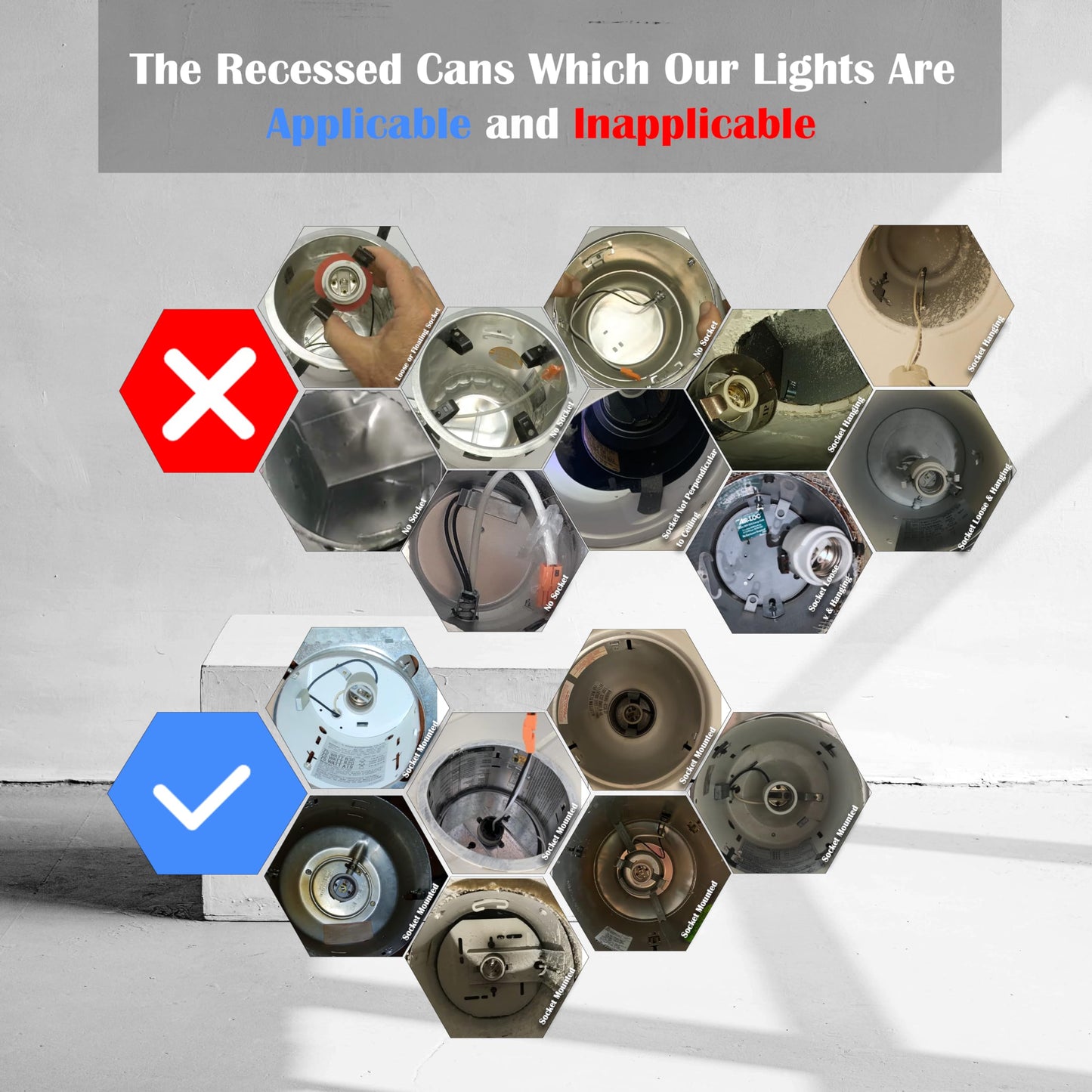 Soliseed 12 Pack 5/6 Inch LED Can Lights Retrofit Recessed Lighting,ETL Damp Rated Adjustable Retrofit Downlight,12W=60W,5000K Daylight,800LM, Dimmable,Easy Install,Bevel Trim,E26