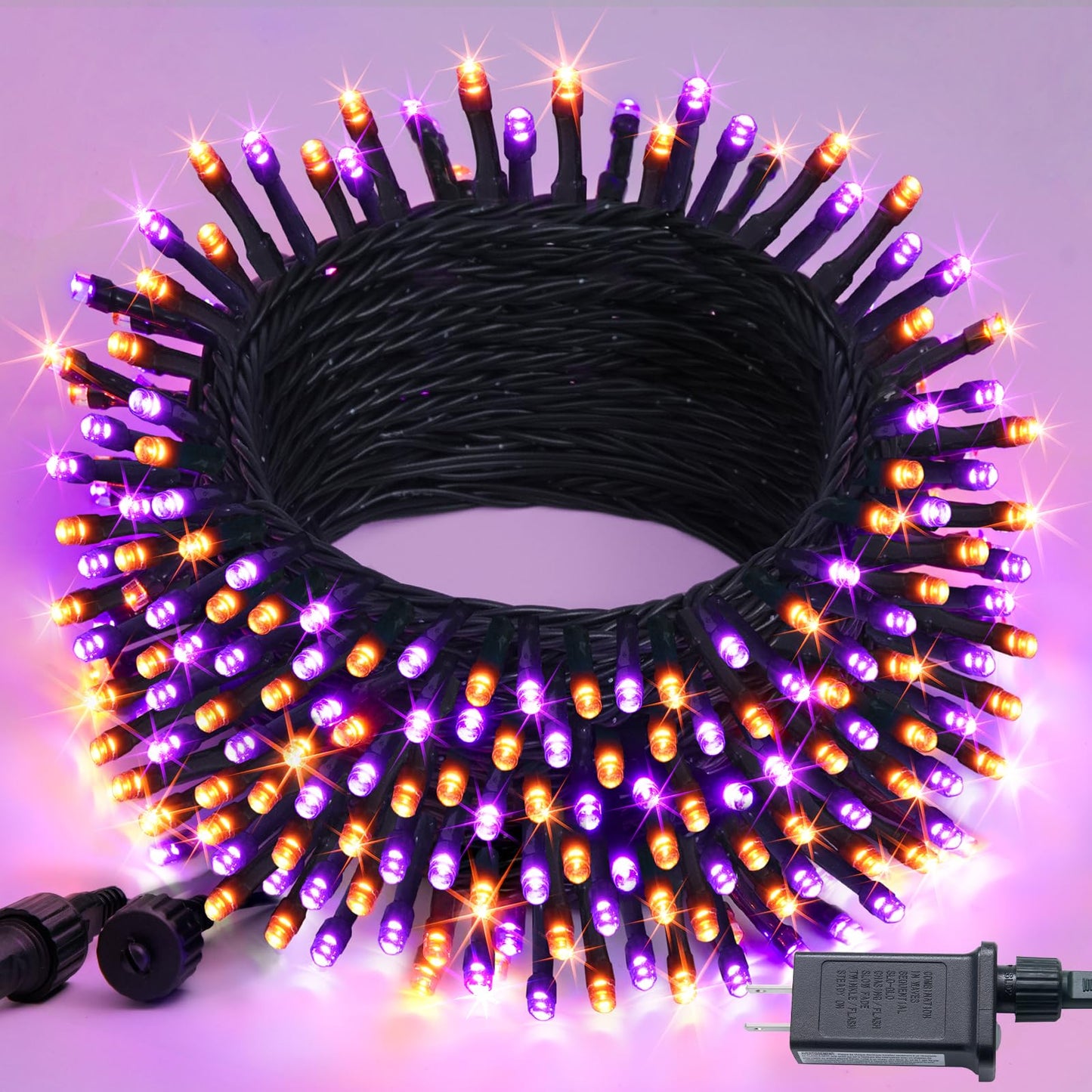 JMEXSUSS 250 LED Christmas String Lights, 91.5ft, Red & White, Waterproof, 8 Modes, Model EXS-S-0250, Indoor/Outdoor Decoration