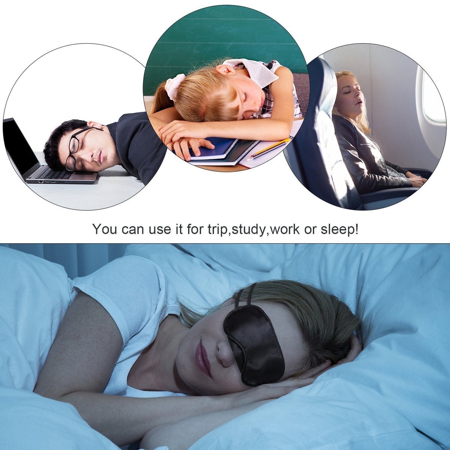 12pcs Eye Mask Sleep Masks Eye Cover Lightweight Comfortable Soft Blindfold Eyeshade with Nose Pad & Elastic Straps for Women Men Travel Sleep Game Shift Work Naps Team Building Party, 12 Color