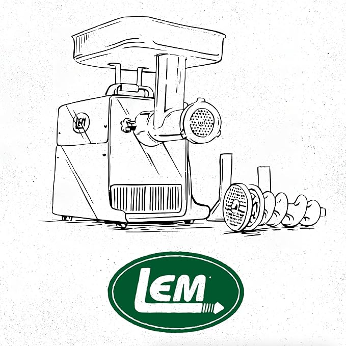 LEM Products MightyBite #8 Meat Grinder, 500 Watt Aluminum Electric Meat Grinder Machine, Ideal for Regular Use
