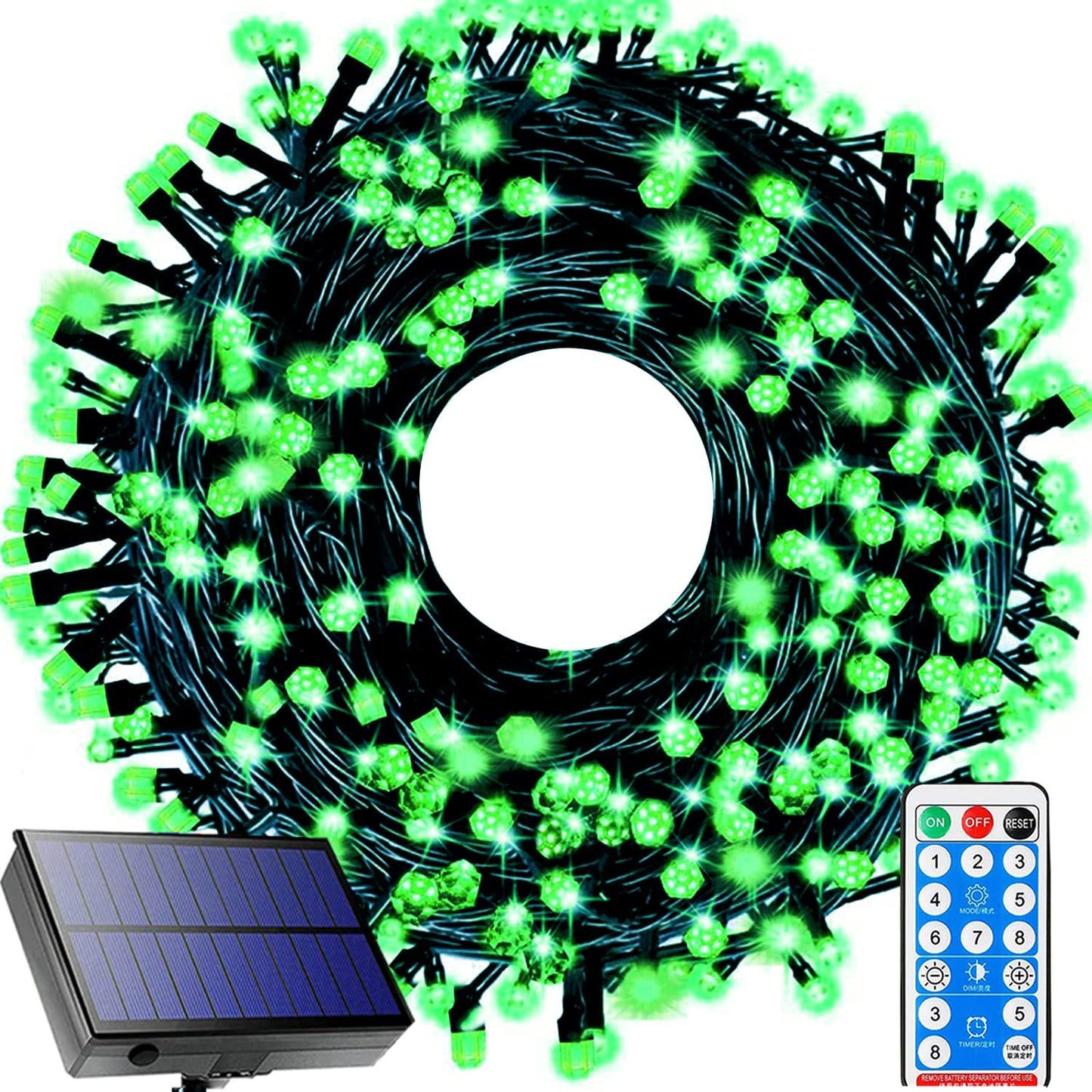 Ucutely Solar Christmas Lights Outdoor,115 Ft 300 LED 8 Modes Waterproof Patio Lights for Christmas Tree Patio Yard Garden Party