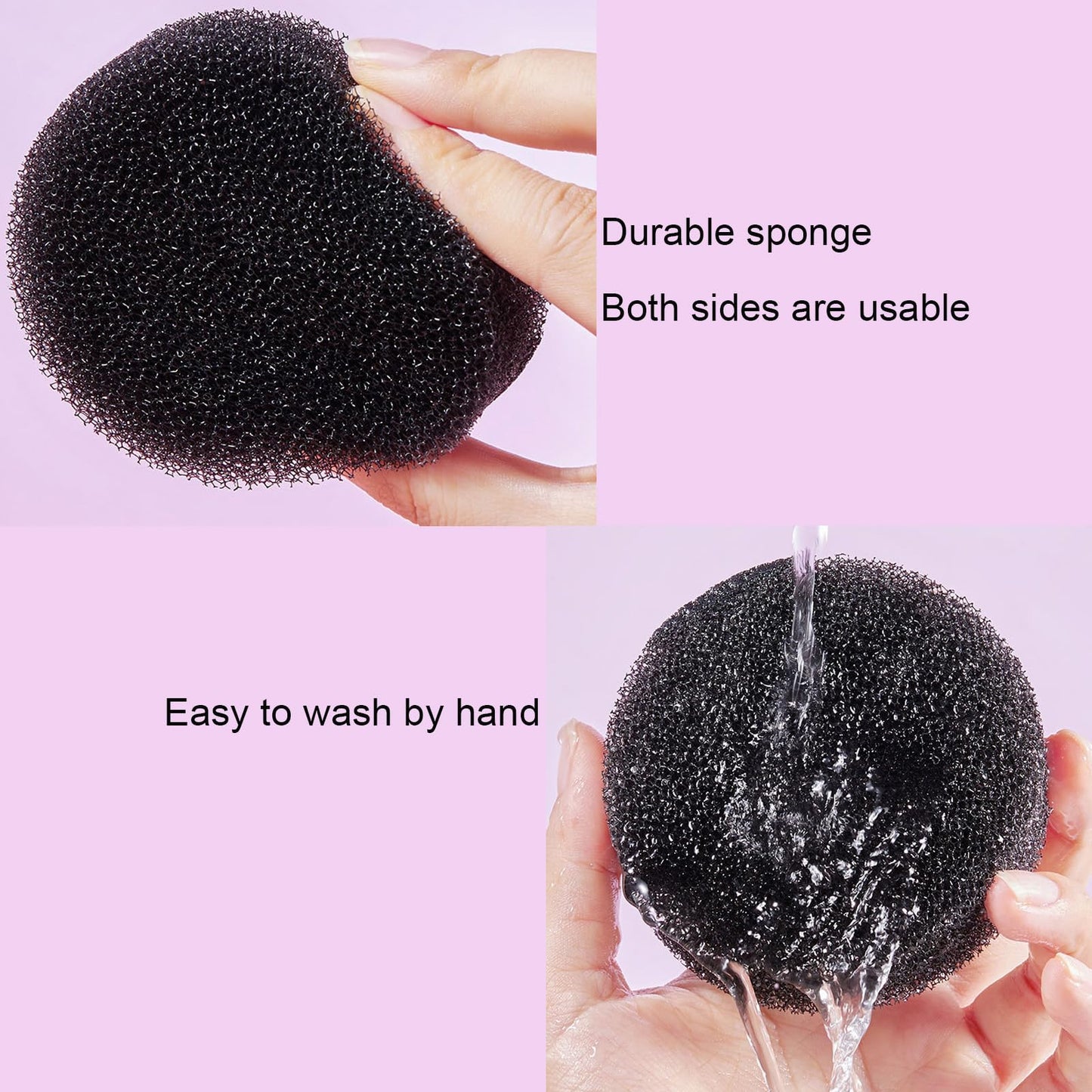 2 Pack Makeup Brush Cleaner Dry Sponge to Remove Eyeshadow Blush Powder Brush Color Change Clean Quickily and Easily Portable fo