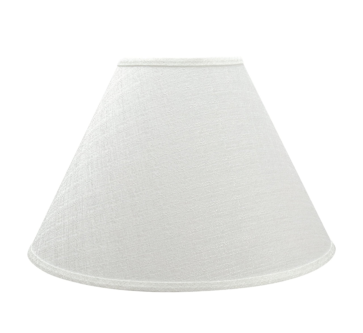 Aspen Creative 32773 Empire Lamp Shade, Off-White Faux Linen, 18 Wide, Hardback Construction