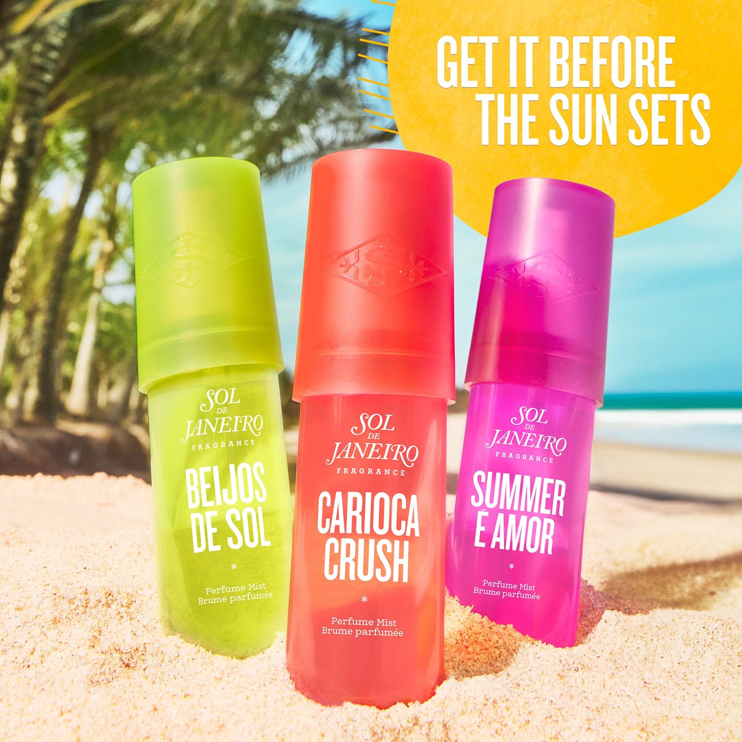 SOL DE JANEIRO Carioca Crush Hair & Body Perfume Mist Limited Edition Scent 3 fl oz/90 ml Travel-Friendly Fragrance Mist - Amazon Exclusive