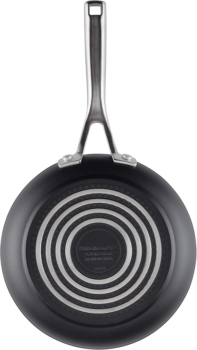 KitchenAid Hard Anodized Induction Nonstick Cookware Pots and Pans Set, 10 Piece, Matte Black