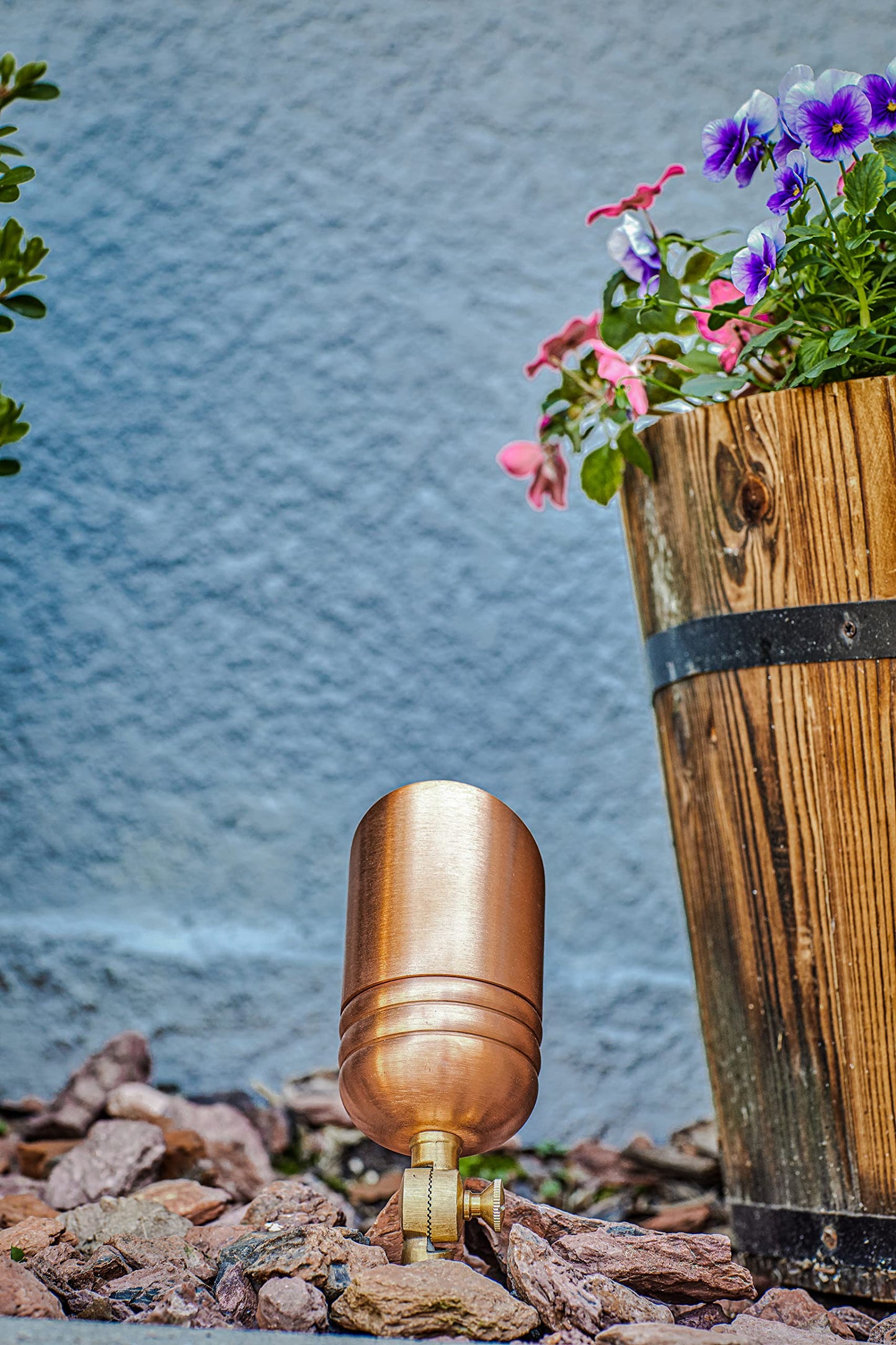 Volt Outdoor Spotlight - 12V Solid Copper With 5W 2700K Mr16 Led Bulb & Ground Stake