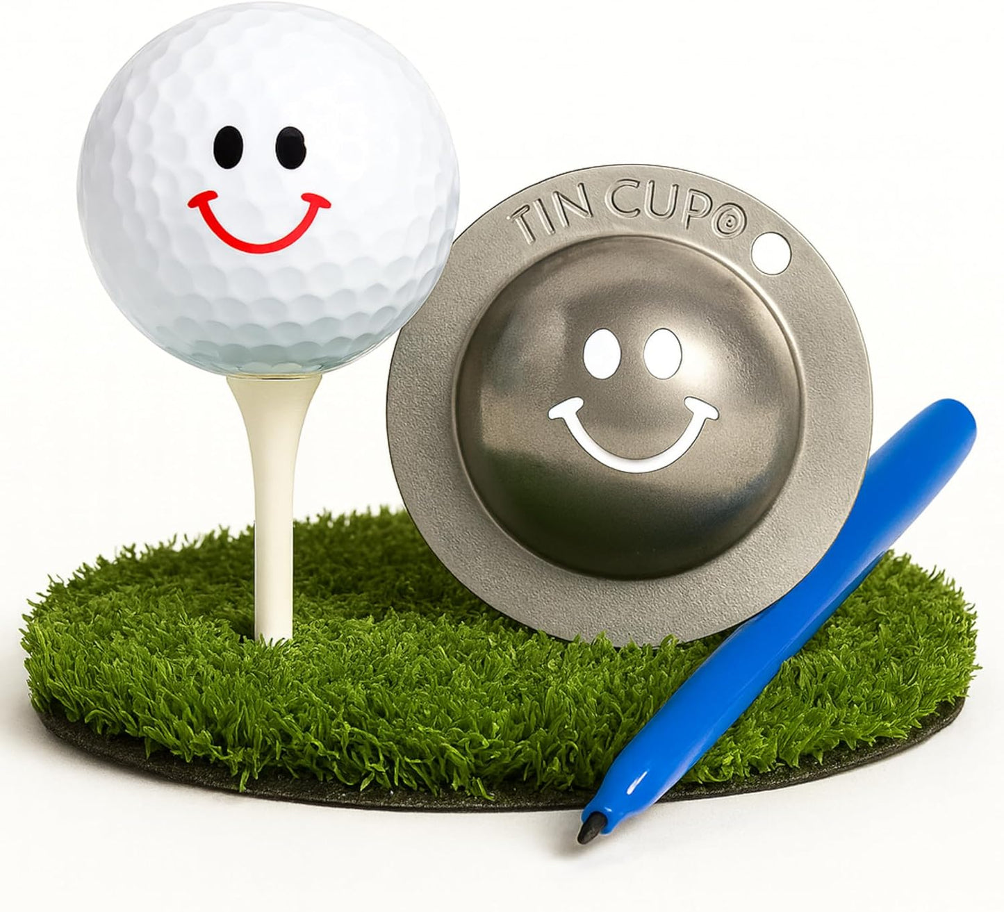 Tin Cup Golf Ball Marker Stencil - Premium Personalization Tool for Golfers - Custom Design Ball Marker - Golf Accessories Gift for Men and Women- Made in The USA