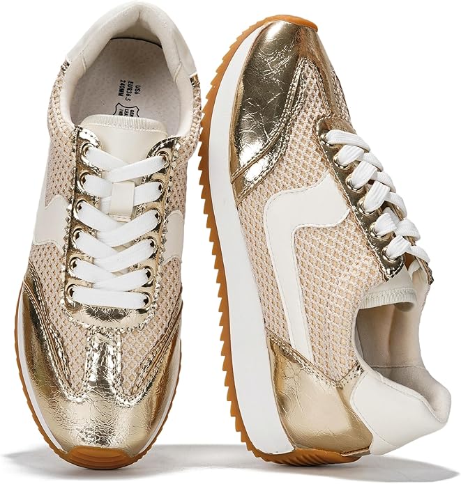 Project Cloud Fashion Sneakers for Women 2026 – Lightweight Lace-Up Shoes for Women with Memory Foam Insoles – Trendy Wome...