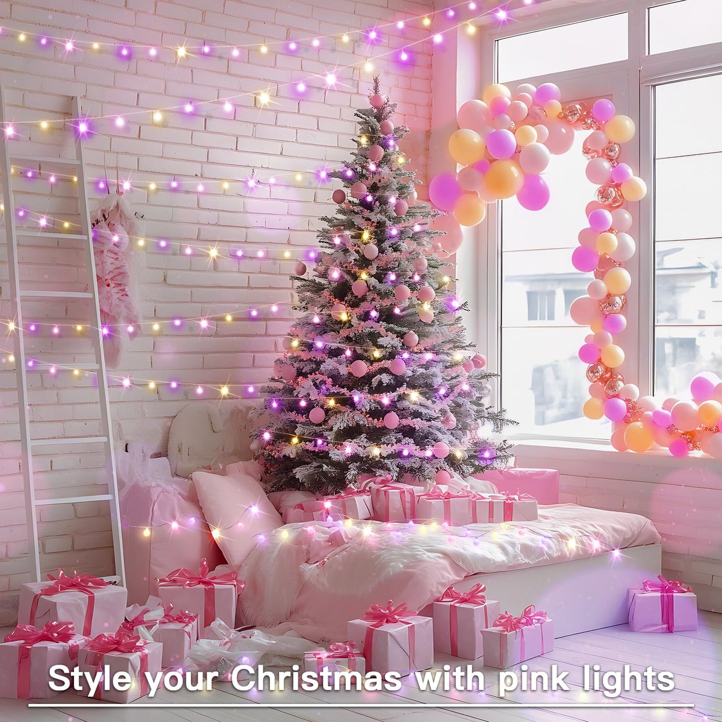 suddus Globe String Lights - 100 LED Waterproof Multicolor Lights with Remote for Outdoor, Patio, Garden, Party, Christmas
